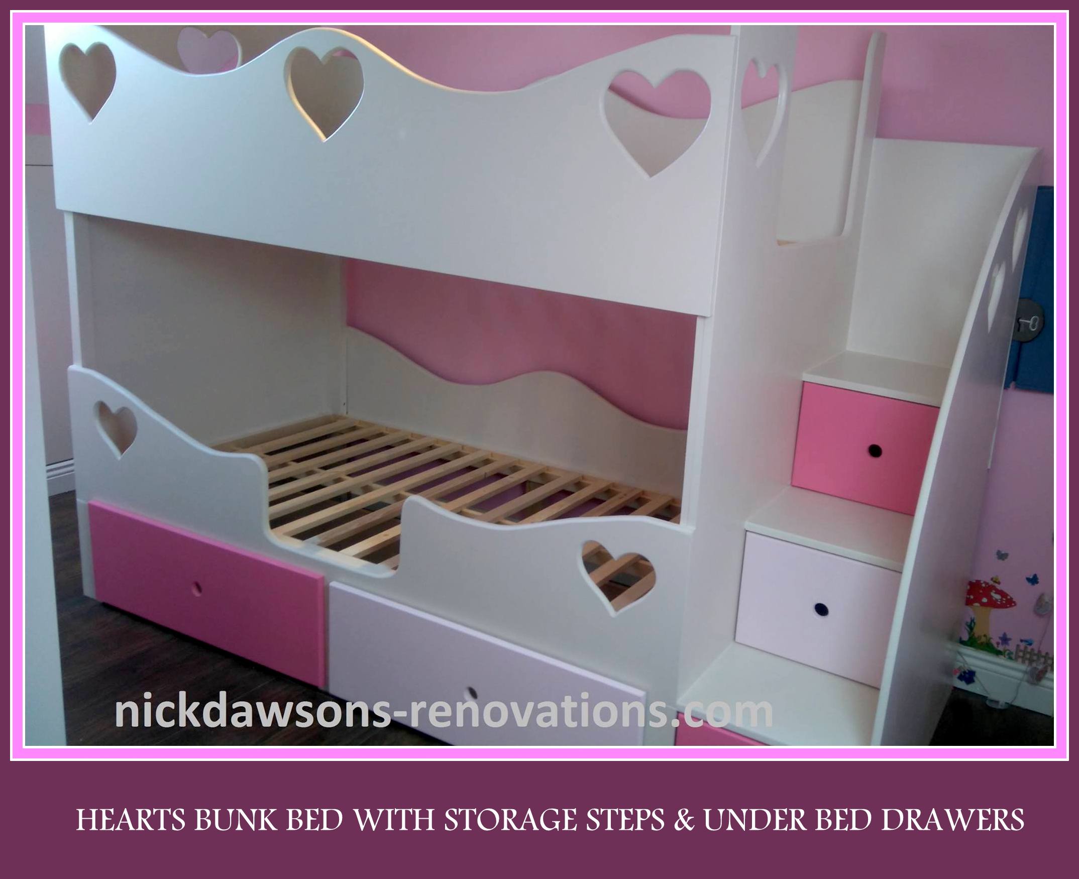 CHILDRENS STORAGE BEDS, BESPOKE CHILDRENS BEDS
